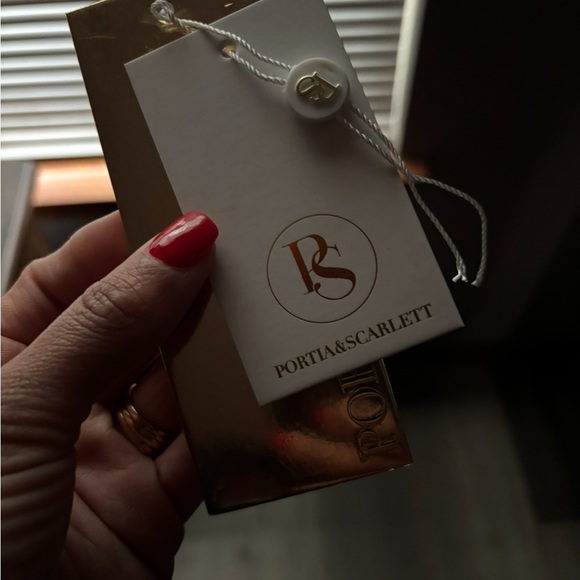 Portia and Scarlett Shimmering Silver Corset Gown - Picture 3 of 5